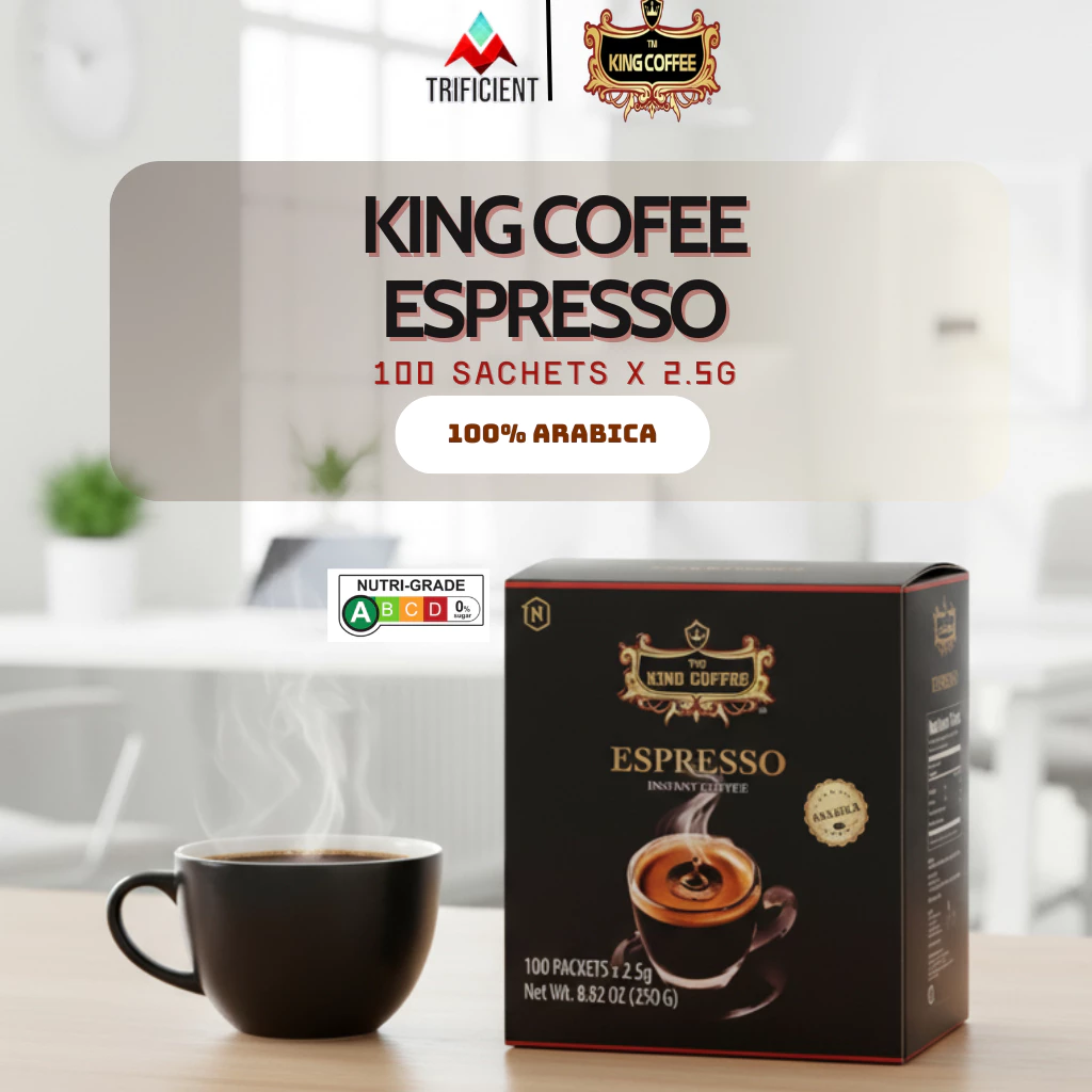 Vietnamese coffee | King coffee Espresso 100 sticks 2.5g 100% Arabica No Sugar