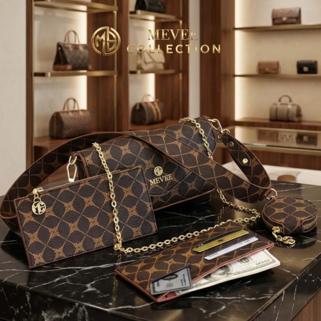 Y95 Aurora Monogram 4-in-1 Chain Shoulder Bag Set