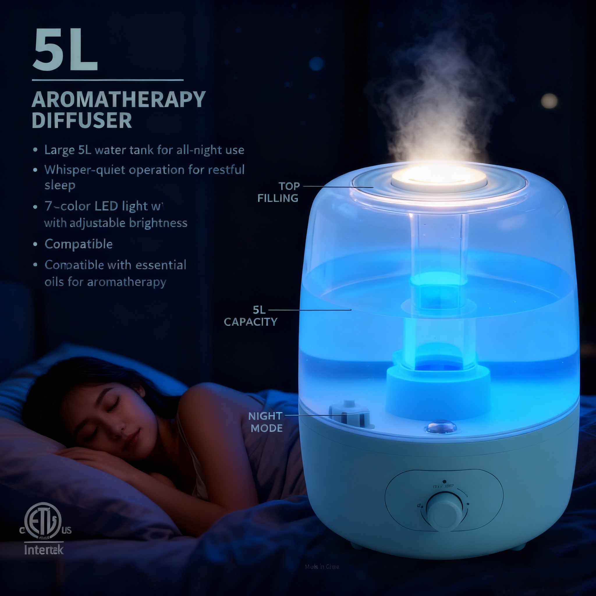 5L ultra voice humidifier